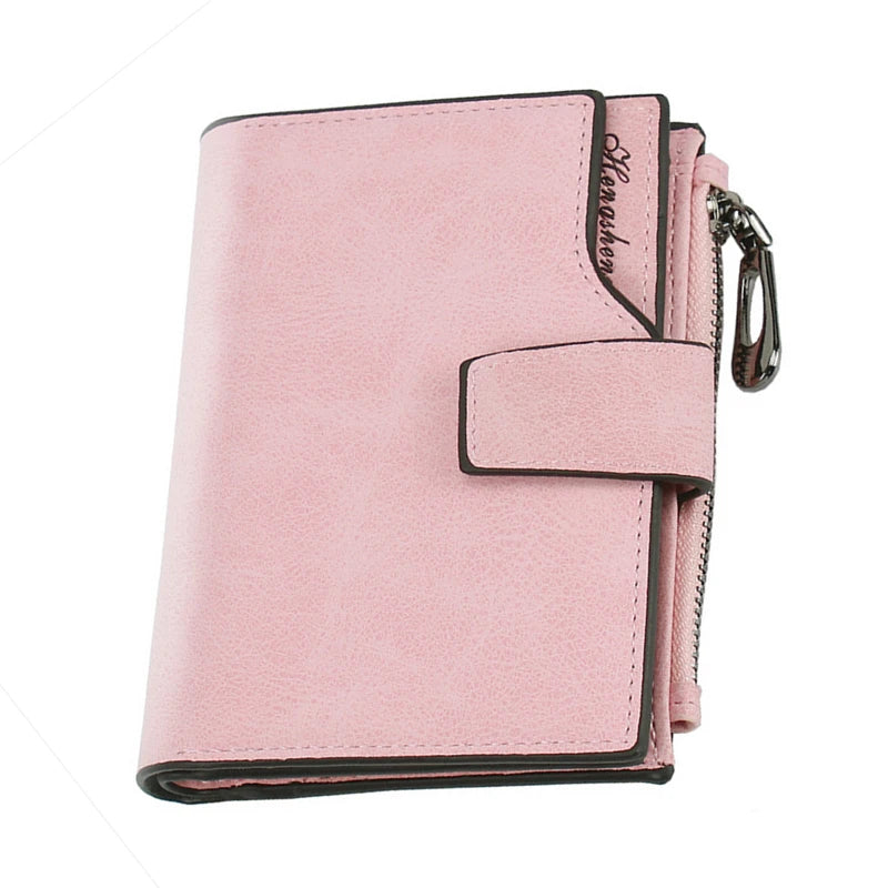 New Leather Women Wallet Hasp Small and Slim Coin Pocket Purse Women Wallets Cards Holders Luxury Brand Wallets Designer Purse