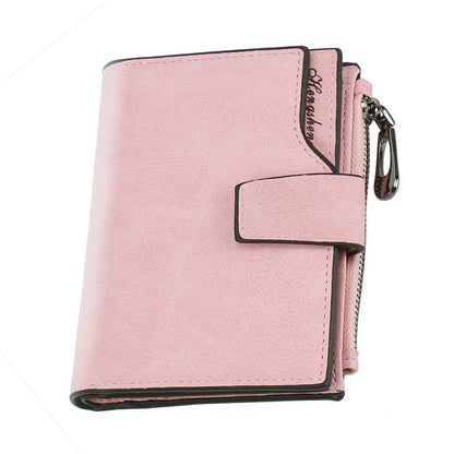 New Leather Women Wallet Hasp Small and Slim Coin Pocket Purse Women Wallets Cards Holders Luxury Brand Wallets Designer Purse